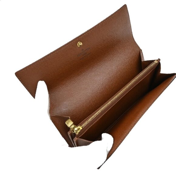 LOUIS VUITTON Porte Monnaie Credit Bifold Wallet Monogram Leather M61725 65EF219 - Picture 9 of 16